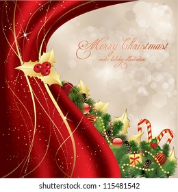 Christmas background with Christmas ornament