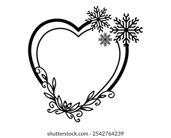 Christmas Background Ornament and Snowflakes