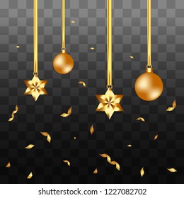 Christmas Background with ornaments