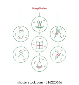 Christmas background, ornaments, element, Vector file