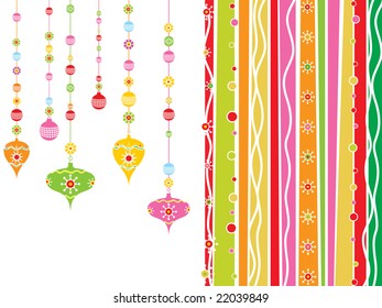 christmas background ornaments, illustration