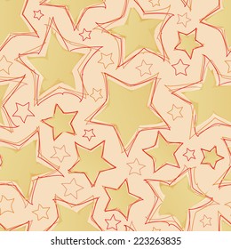 christmas background with ornaments, vector, seamless pattern