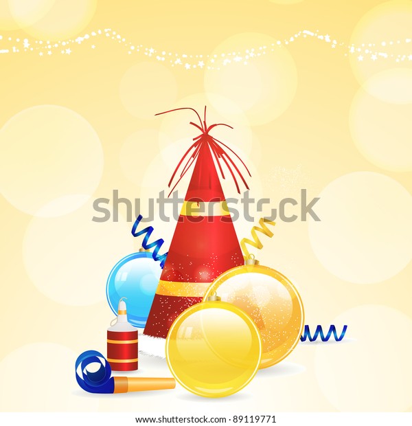 Download Christmas Background Party Hat Baubles Noise Stock Vector Royalty Free 89119771 PSD Mockup Templates