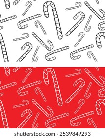 Christmas background pattern. 100% hand drawn vector image.