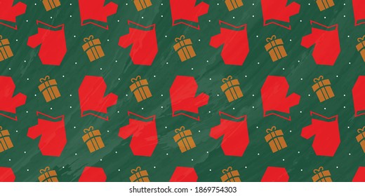 Christmas background pattern for fabric, paper etc.