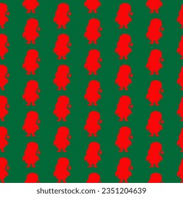 Christmas background pattern used to make gift wrapping paper, tablecloths or others.