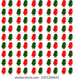 Christmas background pattern used to make gift wrapping paper, tablecloths or others.