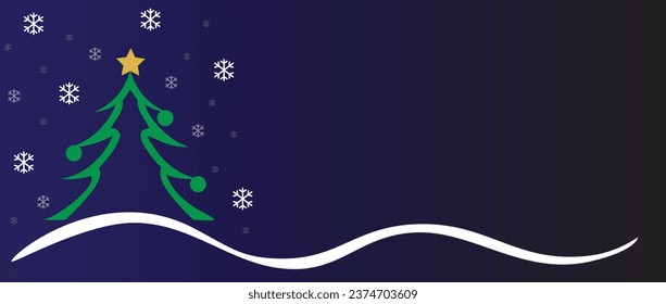 Fondo de Navidad. Árbol de pino de Navidad. Composición de vacaciones de invierno. Tarjeta de saludo, cartel, afiche
