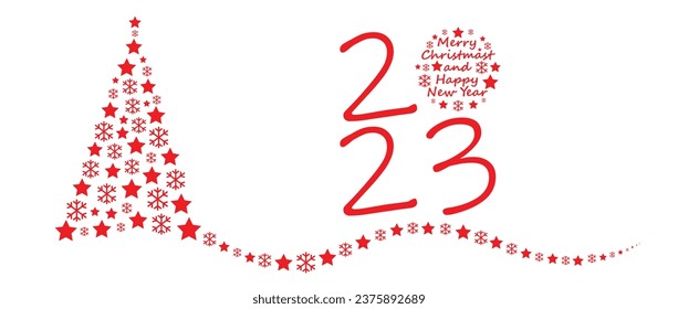 Christmas background. Christmas pine fir tree. Winter holiday composition. Greeting card, banner, poster