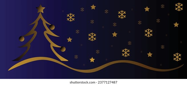 Christmas background. Christmas pine fir tree. Winter holiday composition. Greeting card, banner, poster