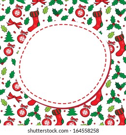 Christmas background with place for text