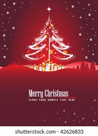 Christmas background with place for text
