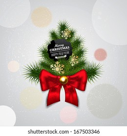 Christmas background with place for text. Vector