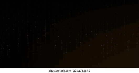 Weihnachtshintergrund. Pulverstaubbeleuchtung PNG. Magisch leuchtender Goldstaub. Feine, glänzende Bokeh-Partikel fallen leicht ab. Fantastischer Schimmer-Effekt. Vektorgrafik-Illustrator.