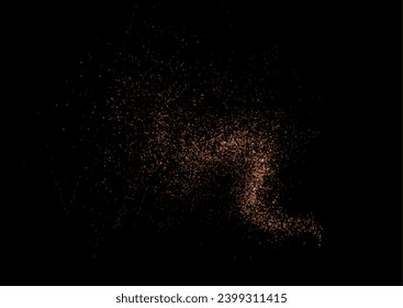 Christmas background. Powder dust light PNG. Magic shining gold dust. Fine, shiny dust bokeh particles fall off slightly. Fantastic shimmer effect. Vector illustrator.