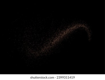  Christmas background. Powder dust light PNG. Magic shining gold dust. Fine, shiny dust bokeh particles fall off slightly. Fantastic shimmer effect. Vector illustrator.