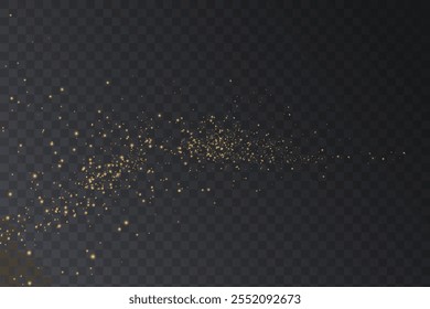 Christmas background. Powder dust light white PNG. Magic shining white dust. Fine, shiny dust particles fall off slightly. Fantastic shimmer effect.