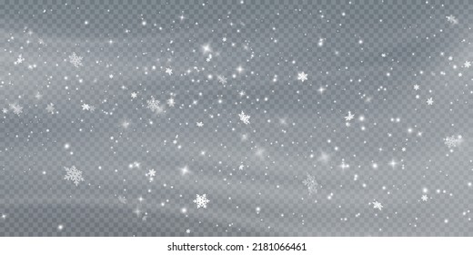 Christmas background. Powder PNG. Magic shining white dust. Fine, shiny dust particles fall off slightly. Fantastic shimmer effect.	