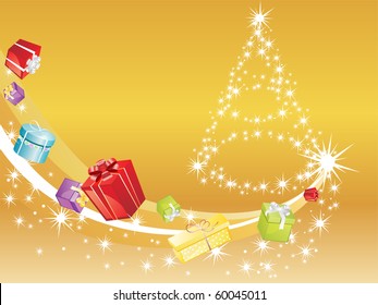 Christmas Background with Presents