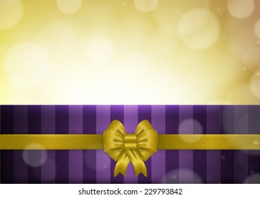 Christmas background with purple and yellow vector illustration