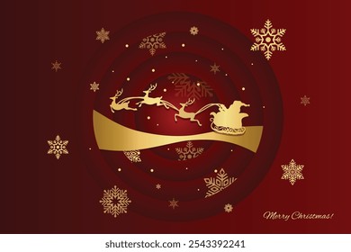 Fundo de Natal. Design de fundo vermelho para exibição do produto. Estilo elegante. Ilustração vetorial.