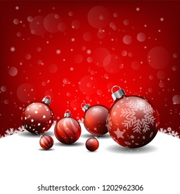 Christmas background, red background Happy New Year