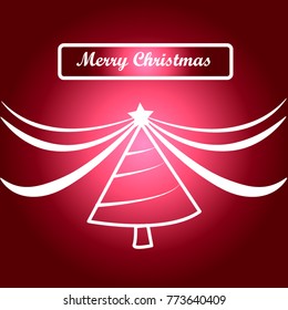 Christmas background in red tone