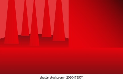 christmas background of red tone and shadow
