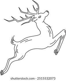 fundo de natal com vetor de rena