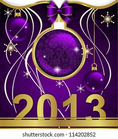Christmas background, ribbons
