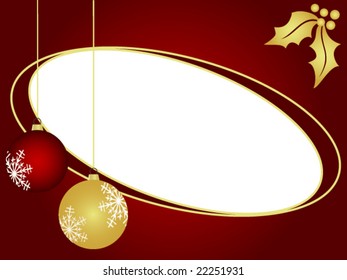 christmas background with room for text - vector image