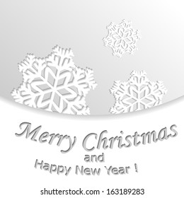 Christmas background with round copyspace