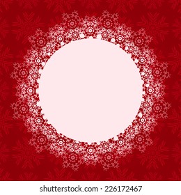 Christmas Background with Round Place for Text