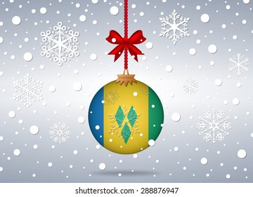 Christmas background Saint Vicent