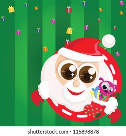 christmas background with santa