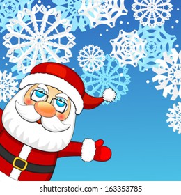 Christmas background with Santa Claus 