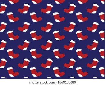 
Christmas background of santa claus boots.
