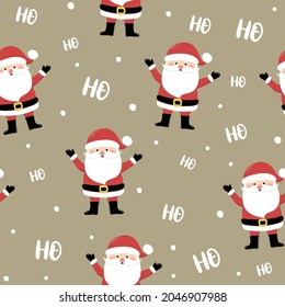 Christmas background with Santa Claus. Vector