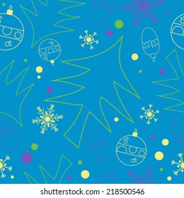 Christmas background, seamless. Great for wrapping paper pattern