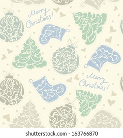 Christmas background. Seamless christmas pattern.