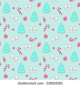 Christmas background, seamless pattern.