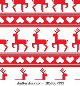 Christmas background seamless pattern decoration.