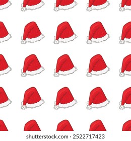 Fundo de Natal. Padrão perfeito no estilo de desenho manual