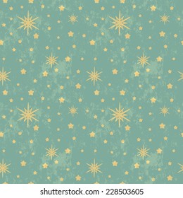 Christmas background, seamless pattern with stars