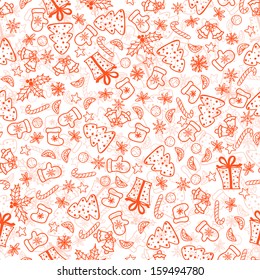 Christmas background, seamless tiling