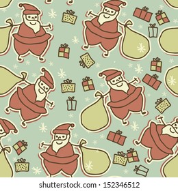 Christmas background, seamless tiling, great choice for wrapping paper pattern 