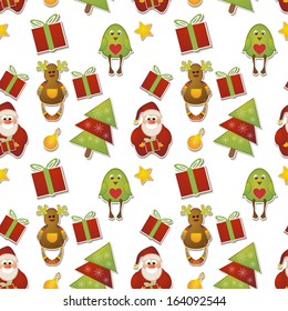 Christmas background, seamless tiling, great choice for wrapping paper pattern
