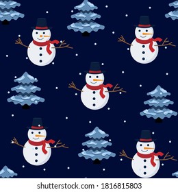 Christmas background, seamless tiling, great choice for wrapping paper pattern esp