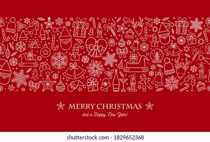 Christmas background, seamless tiling, great choice for wrapping paper pattern