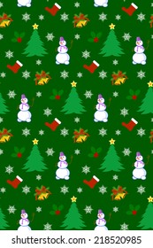 Christmas background, seamless tiling, great choice for wrapping paper pattern